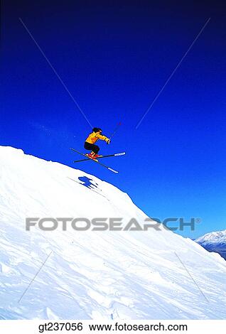 Stock Photograph - person, exterior, day, daytime, daylight, one, 1winter sports. Fotosearch