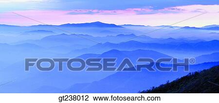 Stock Image - Korea, outdoor, dawnlandscape, scene, scenery, nature, cloud. Fotosearch