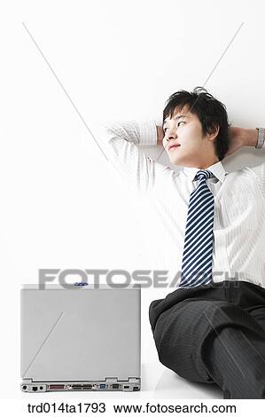 Stock Image - person, oriental, Korean, Asian, business, businessman. Fotosearch