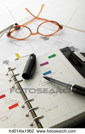 business, diary, glasses, pen View Large Photo Image Stock Image - business, diary, glasses, pen. Fotosearch