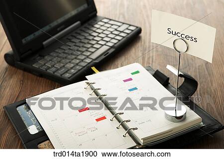 Stock Image - business, diary, notebook, name card, name. Fotosearch