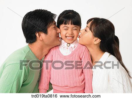 family, daytime, oriental, daughter, kiss, person, indoor View Large Photo Image Stock Photograph - family, daytime, oriental, daughter, kiss, person, indoor. Fotosearch