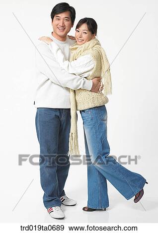 daytime, oriental, muffler, smile, couple, person View Large Photo Image Stock Photo - daytime, oriental, muffler, smile, couple, person. Fotosearch
