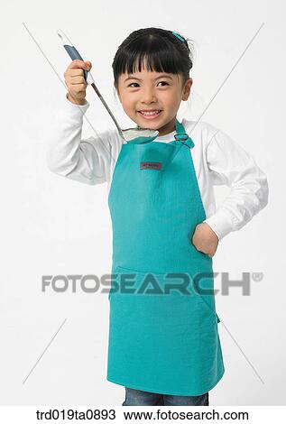ladle, daytime, oriental, smile, person, indoor, apron View Large Photo Image Stock Image - ladle, daytime, oriental, smile, person, indoor, apron. Fotosearch