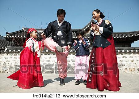 festival day, New Year's Day, Korean clothes, tradition, clothes, harvest festival, outdoor View Large Photo Image Stock Image - festival day, New Year's Day, Korean clothes, tradition, clothes, harvest festival, outdoor. Fotosearch