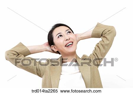 Stock Photography - person, oriental, Korean, Asian, woman, indoor, daytime. Fotosearch