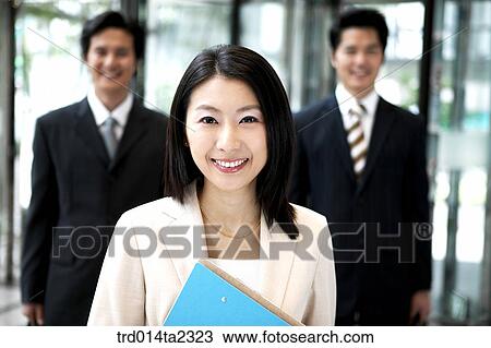 Stock Image - person, oriental, Korean, Asian, group, associate, job. Fotosearch