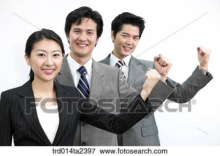 Stock Photo - person, oriental, Korean, Asian, group, associate. Fotosearch