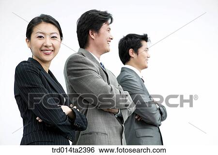 Stock Photograph - person, oriental, Korean, Asian, group, associate. Fotosearch