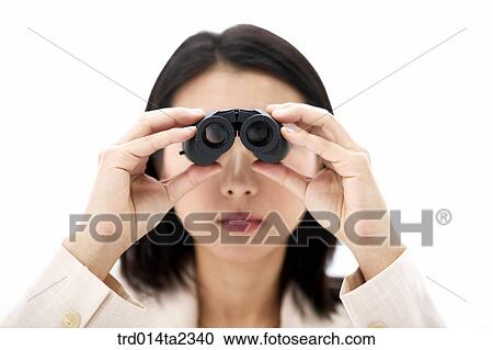 Stock Image - person, oriental, Korean, Asian, woman, indoor, daytime. Fotosearch