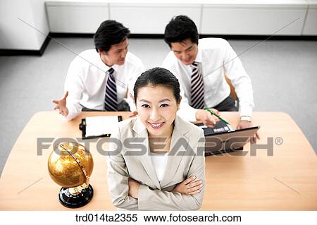 Stock Photography - person, oriental, Korean, Asian, woman, indoor. Fotosearch