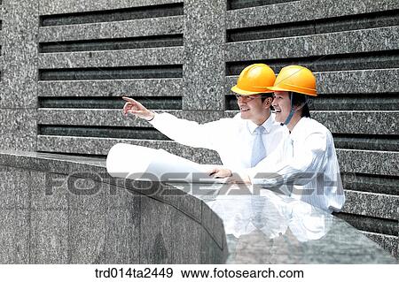 construction, conversation, safehat, railingperson, oriental, Korean, Asian View Large Photo Image Stock Photo - construction, conversation, safehat, railingperson, oriental, Korean, Asian. Fotosearch
