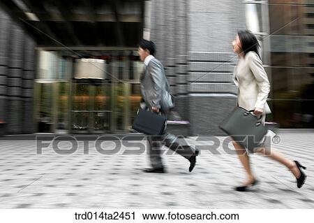 Stock Image - documentsbag, activity, person, oriental, Korean, Asian. Fotosearch