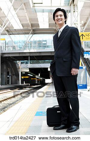trainstation, station, person, oriental, Korean, Asian View Large Photo Image Stock Photo - trainstation, station, person, oriental, Korean, Asian. Fotosearch
