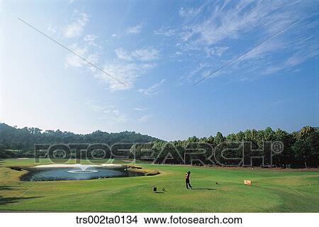person, one person, outdoor, daylight, golf, leisure View Large Photo Image Picture - person, one person, outdoor, daylight, golf, leisure. Fotosearch