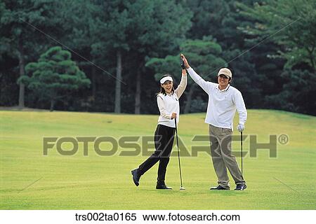 Stock Photography - person, Oriental, Korean, two people, woman, outdoor. Fotosearch