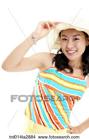 person, Oriental, Korean, one person, woman, summer, vacation View Large Photo Image Picture - person, Oriental, Korean, one person, woman, summer, vacation. Fotosearch