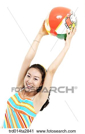person, Oriental, Korean, one person, woman, summer, vacation View Large Photo Image Stock Image - person, Oriental, Korean, one person, woman, summer, vacation. Fotosearch