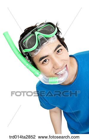 Stock Image - person, Oriental, Korean, one person, summer, vacation. Fotosearch