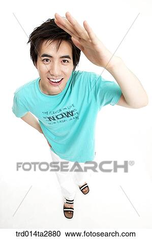 Stock Image - person, Oriental, Korean, one person, summer, vacation. Fotosearch
