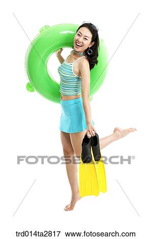 person, Oriental, Korean, one person, woman, summer, vacation View Large Photo Image Stock Photo - person, Oriental, Korean, one person, woman, summer, vacation. Fotosearch
