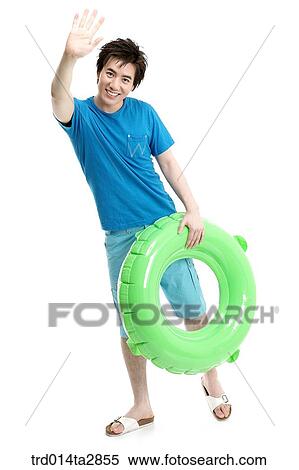 Stock Photography - person, Oriental, Korean, one person, summer, vacation. Fotosearch