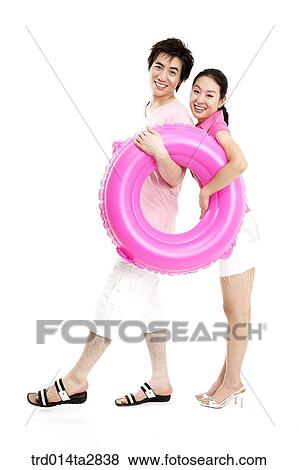 Stock Photo - person, Oriental, Korean, two people, woman, summer. Fotosearch