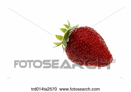 Stock Image - food, fruit, strawberry, object, close up. Fotosearch
