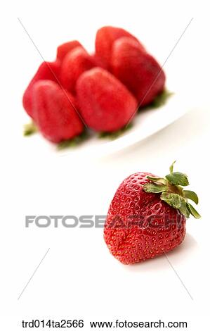 Stock Photograph - food, fruit, strawberry, object, close up. Fotosearch