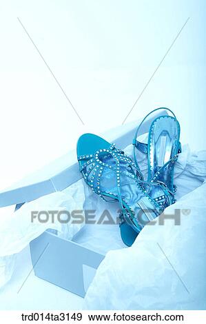Stock Photo - fashion, fashion accessories, accessories, fashion item, packing, footwear box. Fotosearch