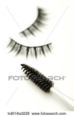 Stock Photograph - fashion, fashion accessories, accessories, fashion item, brush, false eyelashes, eyelashes. Fotosearch