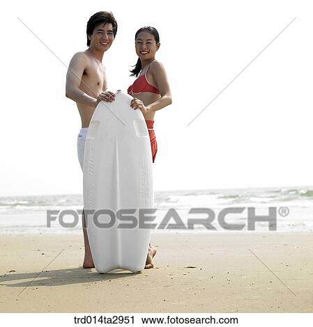 Stock Image - person, Korean, summering, vacation, Oriental, two people, woman. Fotosearch