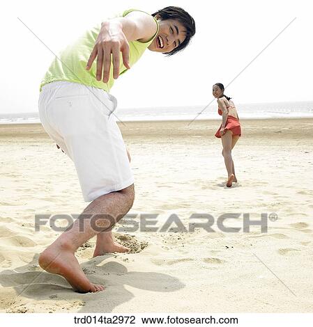 Stock Image - person, Korean, summering, vacation, Oriental, two people, woman. Fotosearch