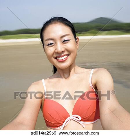 person, Korean, summering, vacation, Oriental, one person, woman View Large Photo Image Stock Photo - person, Korean, summering, vacation, Oriental, one person, woman. Fotosearch