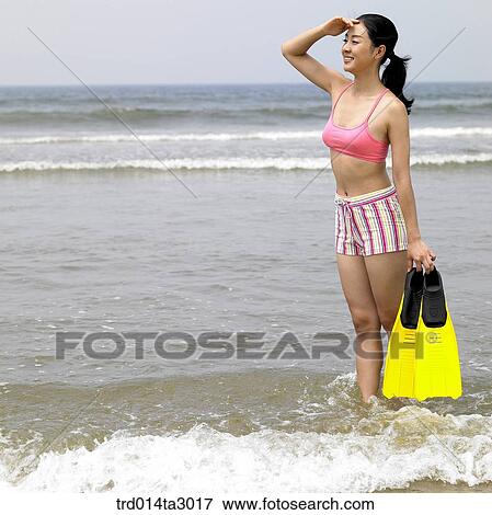 person, Korean, summering, vacation, Oriental, one person, woman View Large Photo Image Stock Photo - person, Korean, summering, vacation, Oriental, one person, woman. Fotosearch
