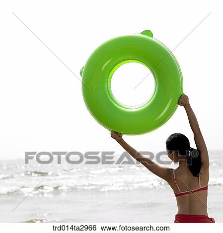Stock Photograph - person, Korean, summering, vacation, Oriental, one person, woman. Fotosearch