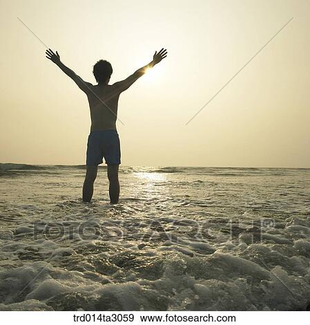 silhouette, the setting sun, glow, action, gesture, posture, cheers View Large Photo Image Stock Photo - silhouette, the setting sun, glow, action, gesture, posture, cheers. Fotosearch