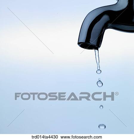 Stock Image - water from the watertap. Fotosearch