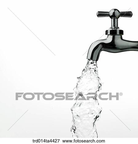 Stock Photo - water from the watertap. Fotosearch