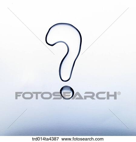 Water in shape of question mark View Large Photo Image Stock Photo - Water in shape of question mark. Fotosearch