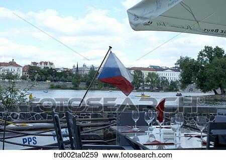 Stock Photo - A cafe in New Town of Prague, Czech. Fotosearch
