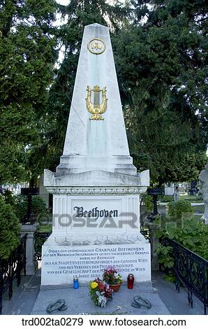 Stock Photo - A grave of Ludwig van Beethoven, Austria. Fotosearch