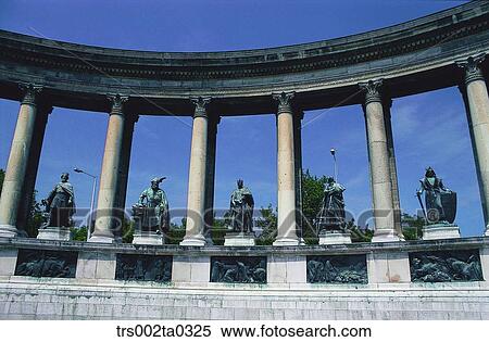 Stock Photography - A war memorial tower in Budapest, Hungary. Fotosearch