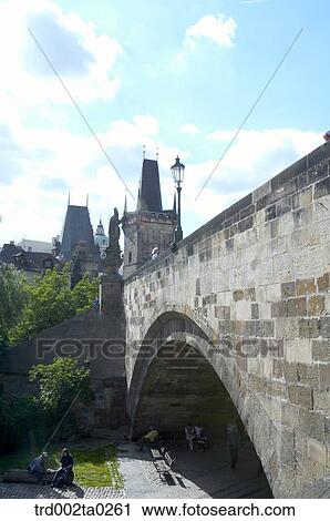 Karl? v Most in Prague, Czech View Large Photo Image Stock Image - Karl? v Most in Prague, Czech. Fotosearch