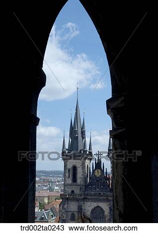 Kostel Panny Marie Pred Tynem in Staromestska Namesti of Prague, Czech View Large Photo Image Stock Image - Kostel Panny Marie Pred Tynem in Staromestska Namesti of Prague, Czech. Fotosearch