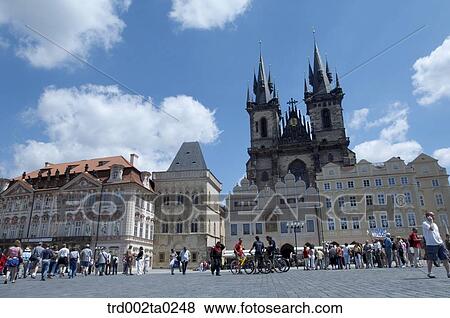 Kostel Panny Marie Pred Tynem in Staromestska Namesti of Prague, Czech View Large Photo Image Stock Photo - Kostel Panny Marie Pred Tynem in Staromestska Namesti of Prague, Czech. Fotosearch