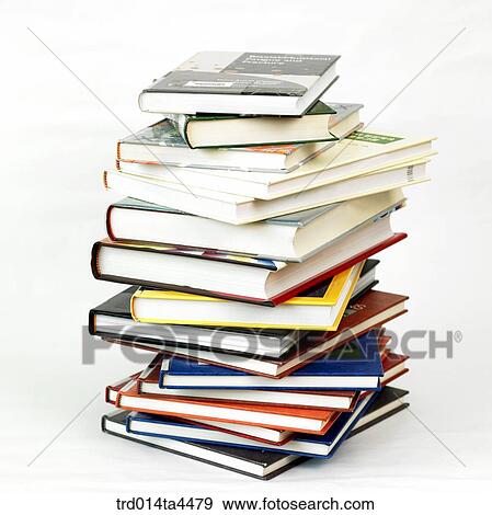 Stock Photo - a heap of books. Fotosearch