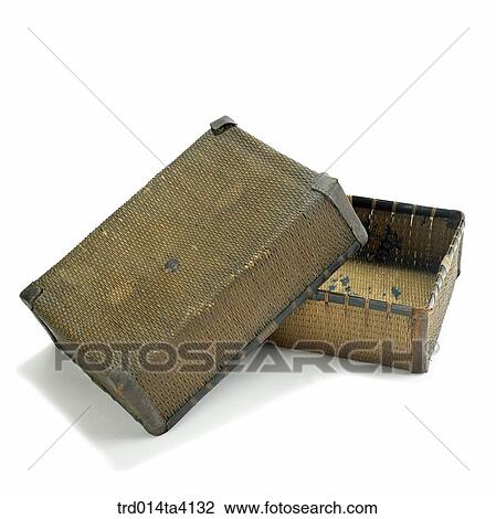 Stock Image - box made of bamboo, object, antique, living article, folk, Korean tradition. Fotosearch