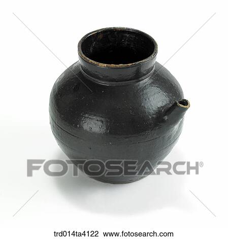Stock Image - soy sauce jar, object, antique, living article, folk, Korean tradition, tradition. Fotosearch