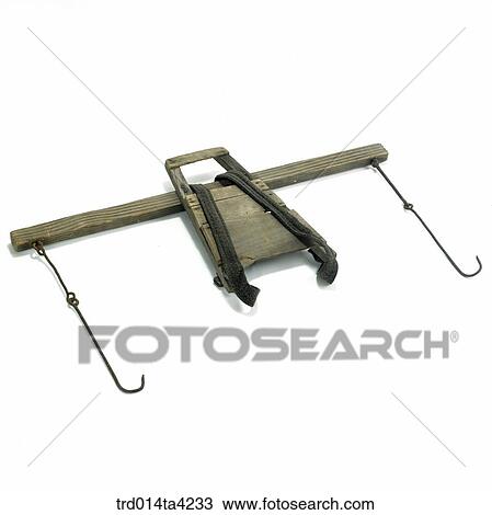 Stock Image - water-carrying yoke, object, antique, living article, folk, Korean tradition, tradition. Fotosearch